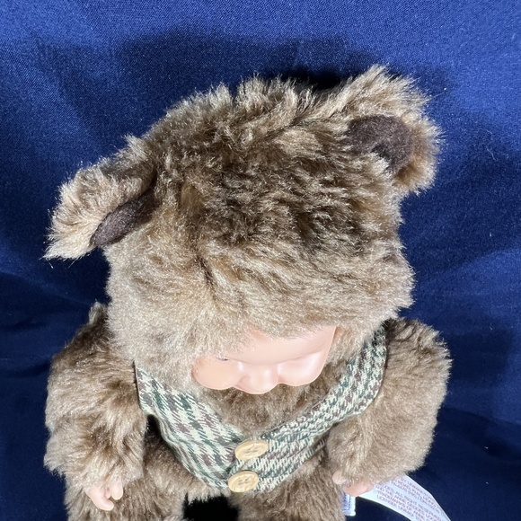 Anne Geddes Teddy Baby Plush Doll Brown Bear Collectible Blue Eyes Sweet Nursery - Picture 4 of 6